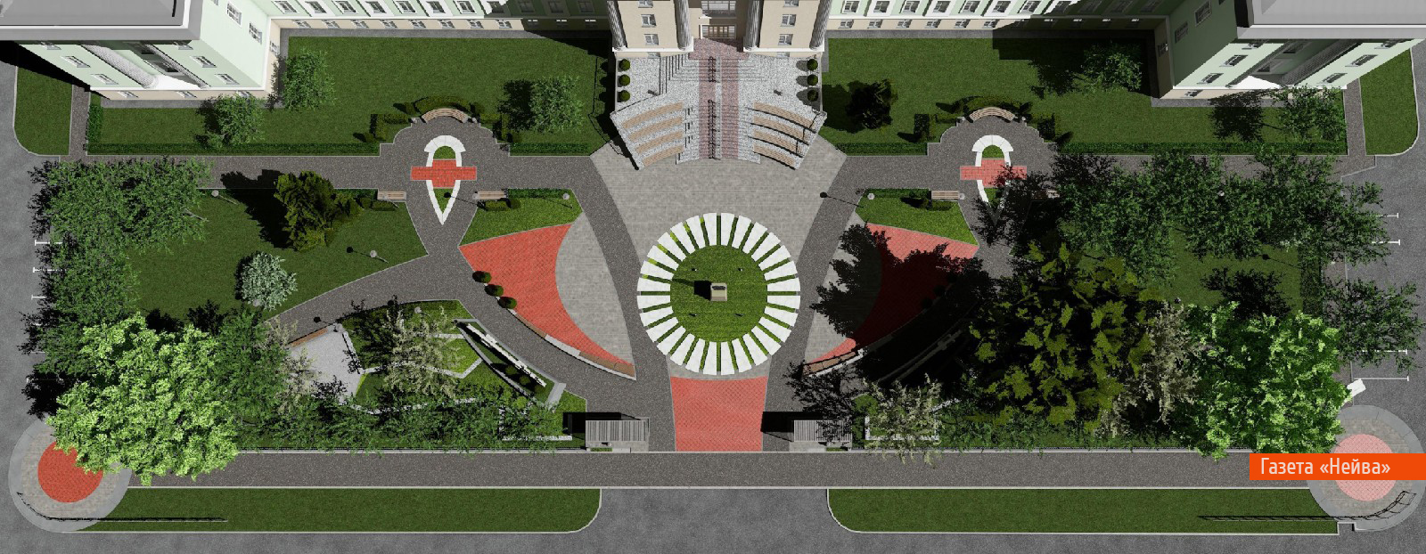 Эскиз сквера перед МИФИ, Новоуральск