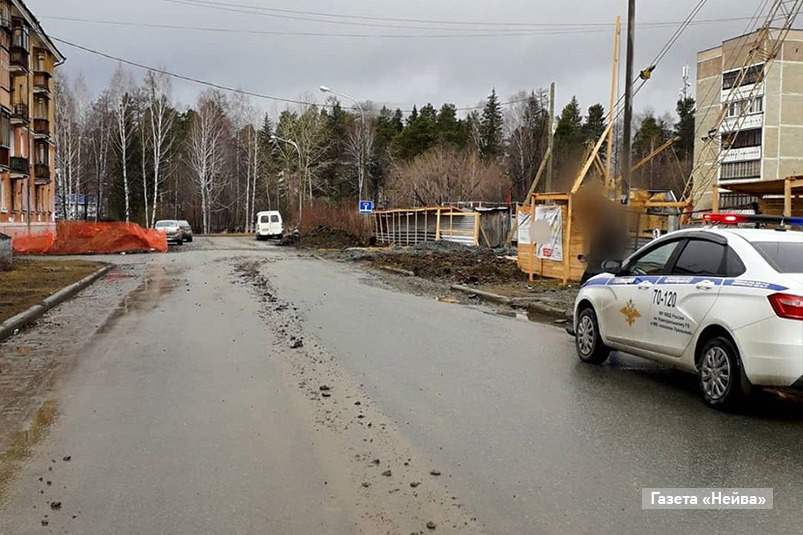 Грязь на стройплощадке в Новоуральске