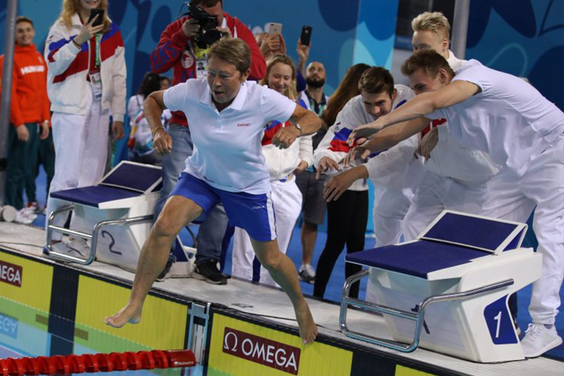 Лидия Капкова, старший тренер юниорской сборной России по плаванию