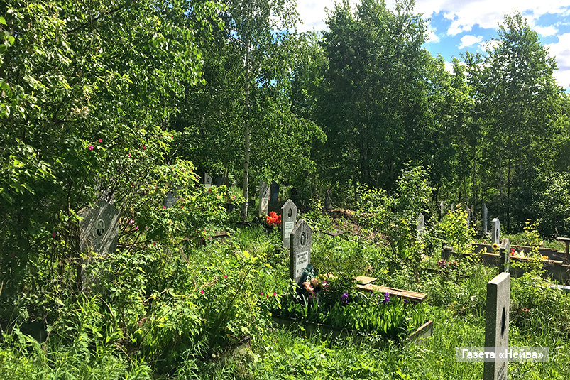 заросшее кладбище, поселок Верх-Нейвинский