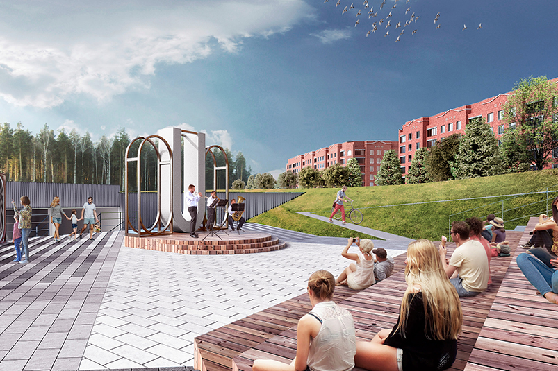 Проект реконструкции бульвара Кикоина в Новоуральске