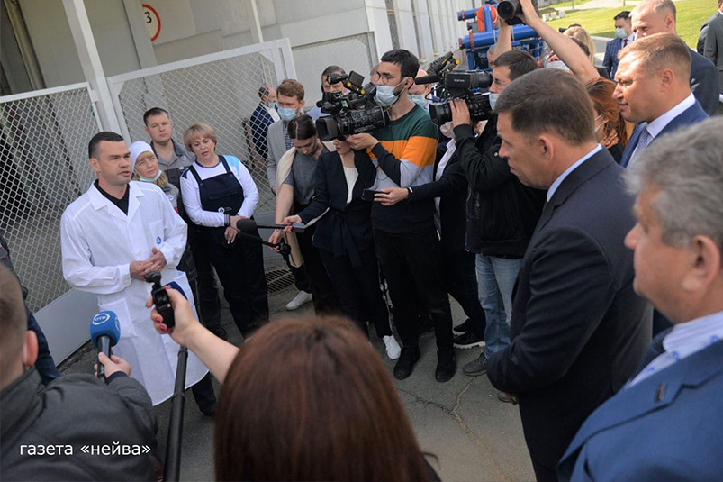 Визит губернатор Евгения Куйвашева в Новоуральск